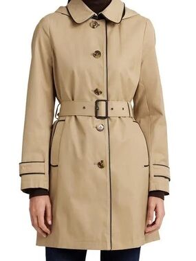 Ralph Lauren Khaki Trench Coat with Belt